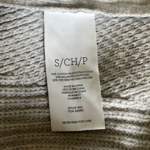 CAbi Light Gray V-Neck Sweater - Picture 10 of 10